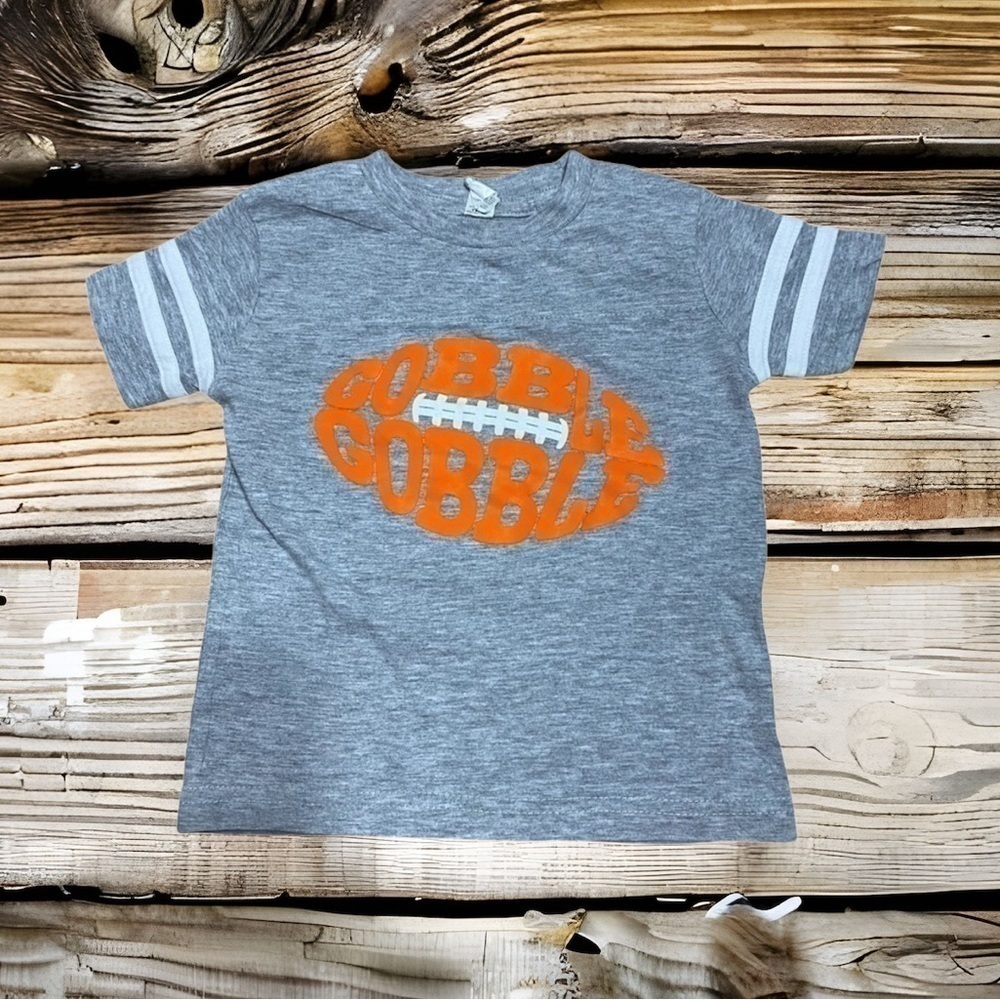Gobble Gobble Football T-shirt 2T Thanksgiving Boys